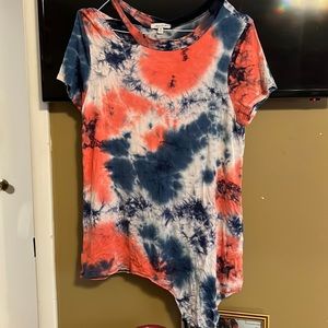 Tie Dye Cold shoulder